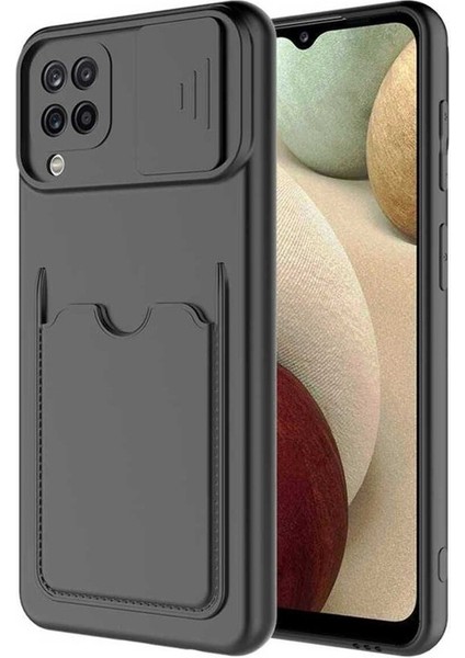 Samsung Galaxy M32 Uyumlu Kılıf Kartix Kapak, Siyah