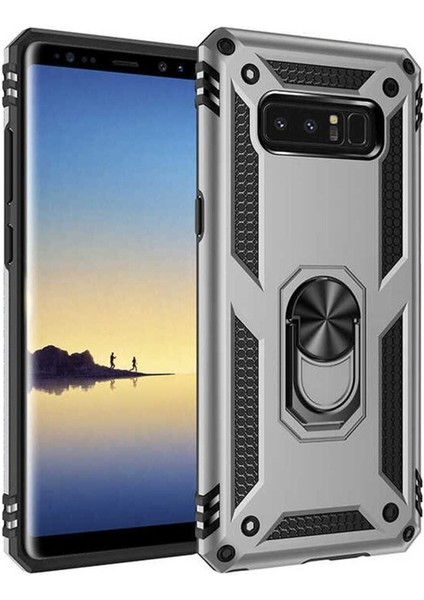Samsung Galaxy Note 8 Uyumlu Kılıf Vega Kapak, Gri