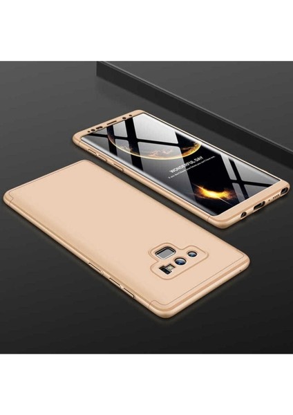 Samsung Galaxy Note 9 Uyumlu Kılıf Ays Kapak, Gold