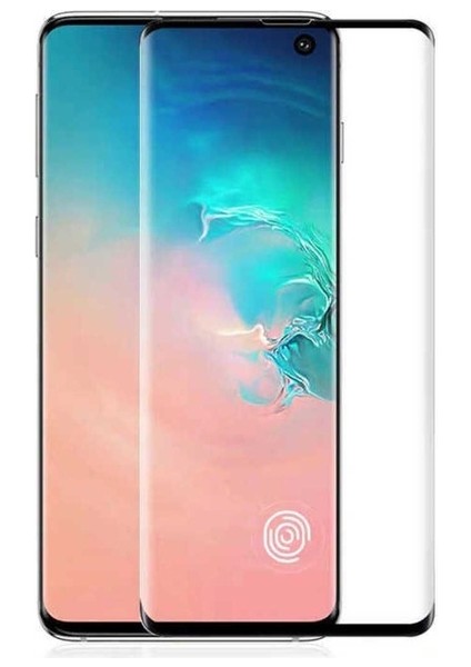 Samsung Galaxy S10 Plus Uyumlu Kavisli Full Yapışkanlı Cam Ekran Koruyucu