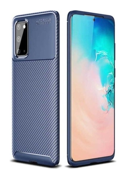 Samsung Galaxy S20 Uyumlu Kılıf Negro Silikon Kapak, Lacivert