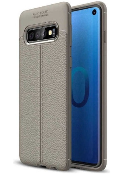 Samsung Galaxy S10E Uyumlu Kılıf Niss Silikon Kapak, Gri