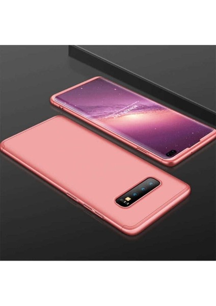 Samsung Galaxy S10 Plus Uyumlu Kılıf Ays Kapak, Rose Gold