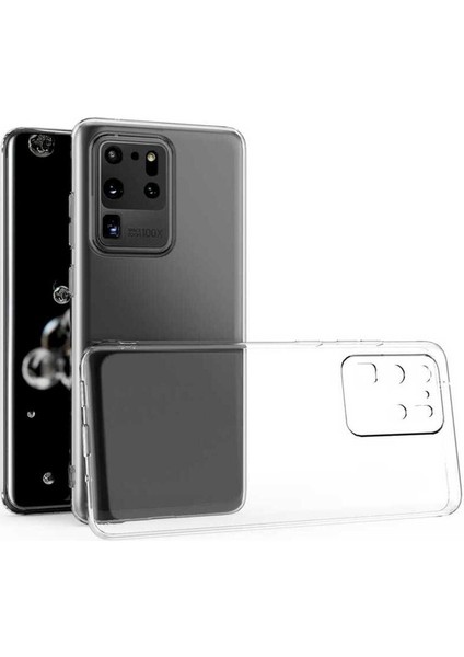 Samsung Galaxy S20 Ultra Uyumlu Kılıf Kamera Korumalı Süper Silikon Kapak