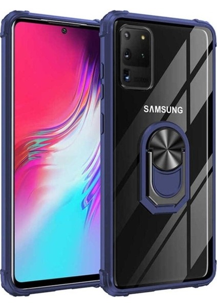 Samsung Galaxy S20 Ultra Uyumlu Kılıf Mola Kapak, Lacivert