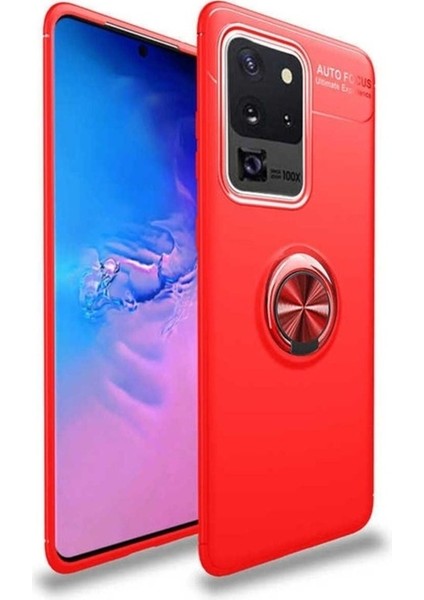 Samsung Galaxy S20 Ultra Uyumlu Kılıf Ravel Silikon Kapak, Kırmızı