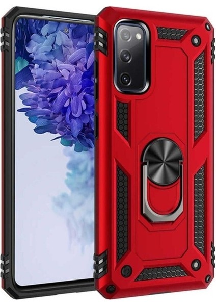 Samsung Galaxy S20 Fe Uyumlu Kılıf Vega Kapak, Kırmızı