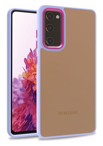 Samsung Galaxy S20 Fe Uyumlu Kılıf Flora Kapak, Lila