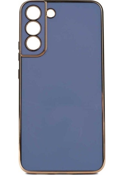 Samsung Galaxy S22 Plus Uyumlu Kılıf Bark Kapak, Açık Mavi