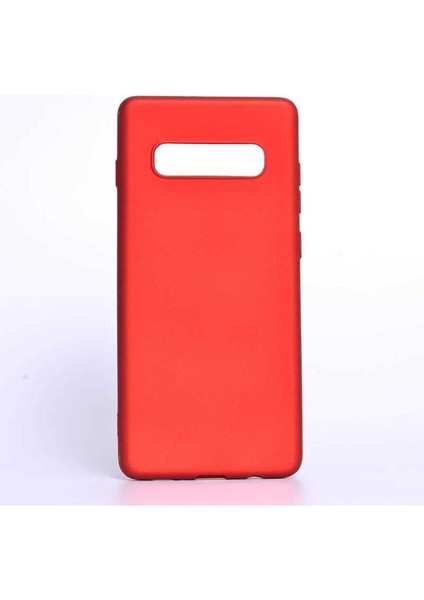 Samsung Galaxy S10E Uyumlu Kılıf Premier Silikon Kapak, Kırmızı