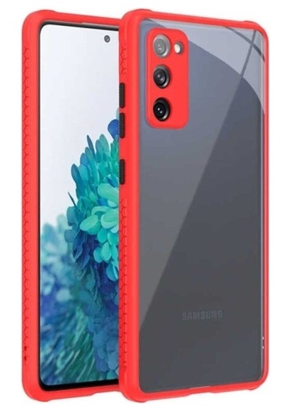 Samsung Galaxy S20 Fe Uyumlu Kılıf Kaff Kapak, Kırmızı