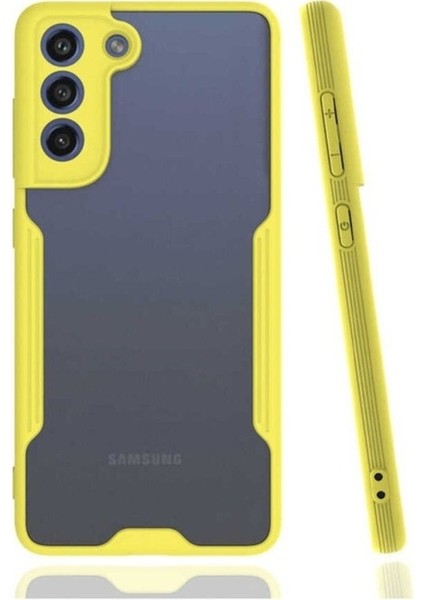 Samsung Galaxy S21 Fe Uyumlu Kılıf Parfe Kapak, Sarı