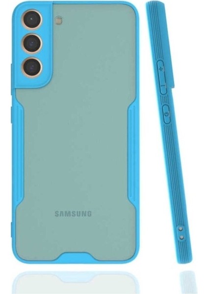 Samsung Galaxy S22 Plus Uyumlu Kılıf Parfe Kapak, Mavi