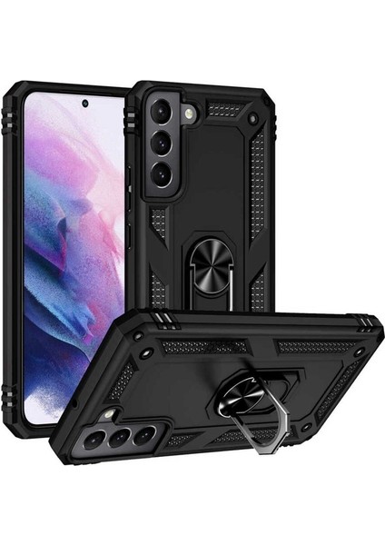 Samsung Galaxy S22 Plus Uyumlu Kılıf Vega Kapak, Siyah