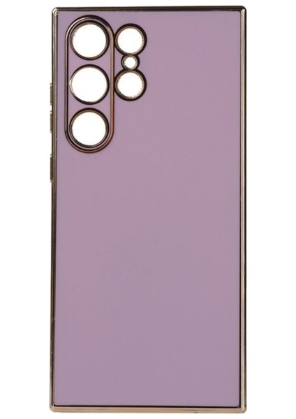 Samsung Galaxy S23 Ultra Uyumlu Kılıf Bark Kapak, Lila