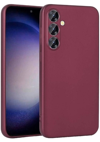Samsung Galaxy S24 Plus Uyumlu Kılıf Premier Silikon Kapak, Mürdüm
