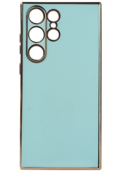 Samsung Galaxy S23 Ultra Uyumlu Kılıf Bark Kapak, Açık Mavi