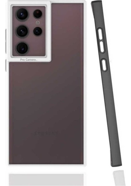 Samsung Galaxy S22 Ultra Uyumlu Kılıf Mima Kapak, Siyah
