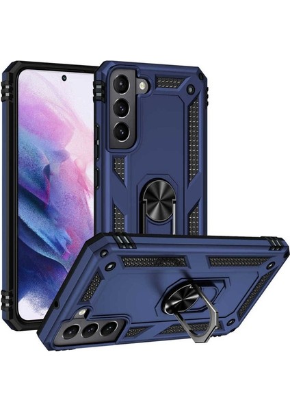 Samsung Galaxy S22 Plus Uyumlu Kılıf Vega Kapak, Mavi