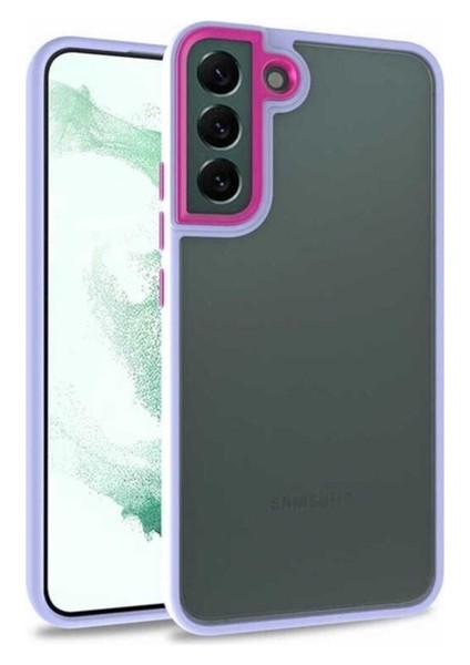 Samsung Galaxy S22 Plus Uyumlu Kılıf Flora Kapak, Lila