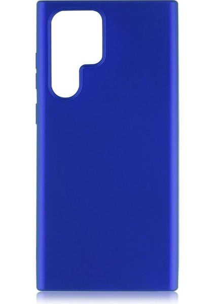 Samsung Galaxy S22 Ultra Uyumlu Kılıf Premier Silikon Kapak, Saks Mavi