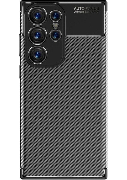 Samsung Galaxy S23 Ultra Uyumlu Kılıf Negro Silikon Kapak, Siyah