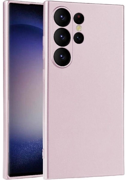 Samsung Galaxy S24 Ultra Uyumlu Kılıf Premier Silikon Kapak, Rose Gold