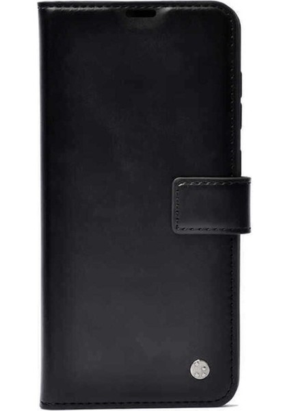 Samsung Galaxy S24 Ultra Uyumlu Kılıf Kar Deluxe Kapaklı Kılıf, Siyah