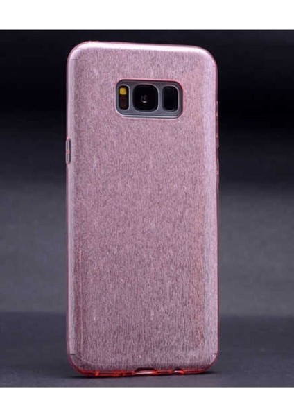 Samsung Galaxy S8 Plus Uyumlu Kılıf Shining Silikon, Rose Gold