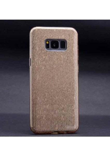 Samsung Galaxy S8 Plus Uyumlu Kılıf Shining Silikon, Gold