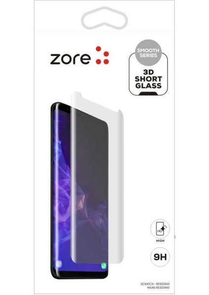 Samsung Galaxy S7 Edge Uyumlu 3D Short Glass Ekran Koruyucu, Gold