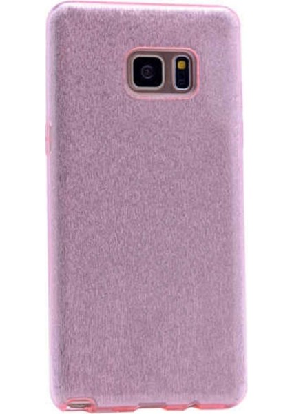 Samsung Galaxy S7 Edge Uyumlu Kılıf Shining Silikon, Rose Gold