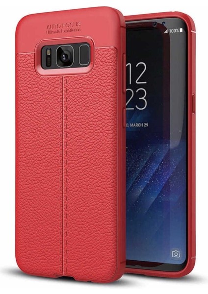 Samsung Galaxy S8 Uyumlu Kılıf Niss Silikon Kapak, Kırmızı