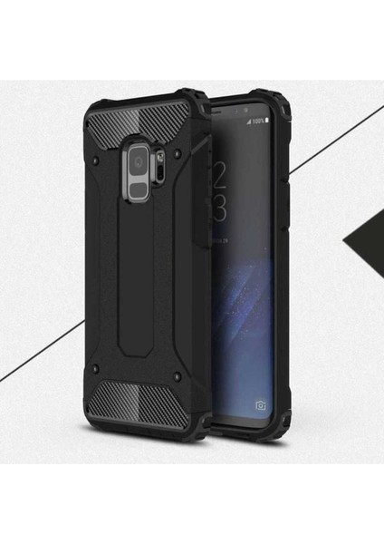 Samsung Galaxy S9 Uyumlu Kılıf Crash Silikon Kapak, Siyah