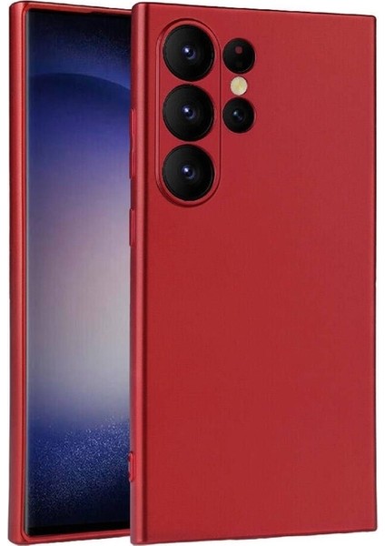 Samsung Galaxy S24 Ultra Uyumlu Kılıf Premier Silikon Kapak, Kırmızı