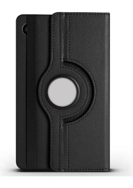 Samsung Galaxy Tab A9 Plus Uyumlu Zore Dönebilen Standlı Kılıf, Siyah