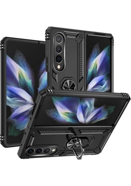 Samsung Galaxy Z Fold 4 Uyumlu Kılıf Vega Kapak, Siyah