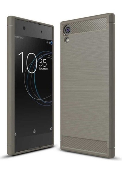 Sony Xperia Xa1 Uyumlu Kılıf Room Silikon Kapak, Gri