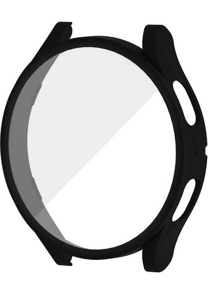 Samsung Galaxy Watch 5 40MM Uyumlu Sert Pc Kasa ve Ekran Koruyucu Zore Watch Gard 14, Siyah
