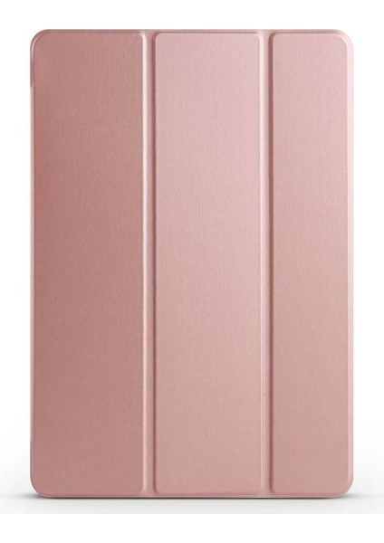 Samsung Galaxy Tab S9 Plus Uyumlu Zore Smart Cover Standlı 1-1 Kılıf, Rose Gold