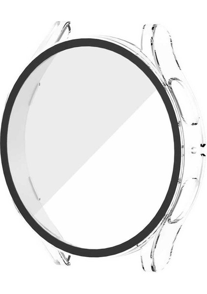 Samsung Galaxy Watch 5 40MM Uyumlu Sert Pc Kasa ve Ekran Koruyucu Zore Watch Gard 14, Renksiz