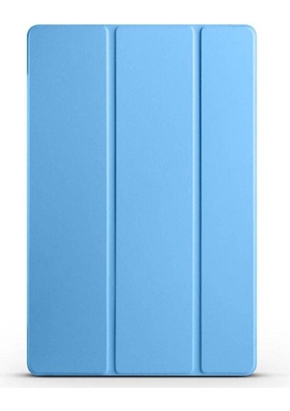 Samsung Galaxy Tab S9 Uyumlu Zore Smart Cover Standlı 1-1 Kılıf, Mavi