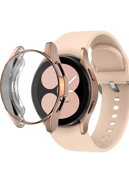 Samsung Galaxy Watch 4 Classic 46MM Uyumlu Zore Watch Gard 02 Koruyucu Silikon, Rose Gold fiyatları