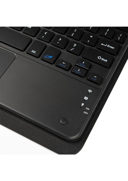 Samsung Galaxy Tab S9 Uyumlu Zore Border Keyboard Bluetooh Bağlantılı Standlı Klavyeli Tablet Kılıfı