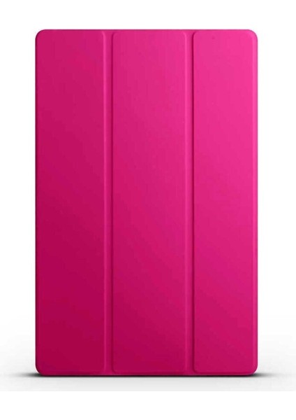 Samsung Galaxy Tab S8 Ultra SM-X900 Uyumlu Zore Smart Cover Standlı 1-1 Kılıf, Pembe