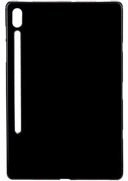 Samsung Galaxy Tab S6 T860 Uyumlu Kılıf Zore Tablet Süper Silikon Kapak, Siyah