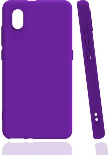 Tcl L7 Uyumlu Kılıf Biye Silikon, Mor