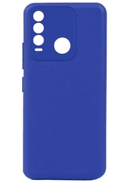 Tecno Spark 8t Uyumlu Kılıf Biye Silikon, Mavi