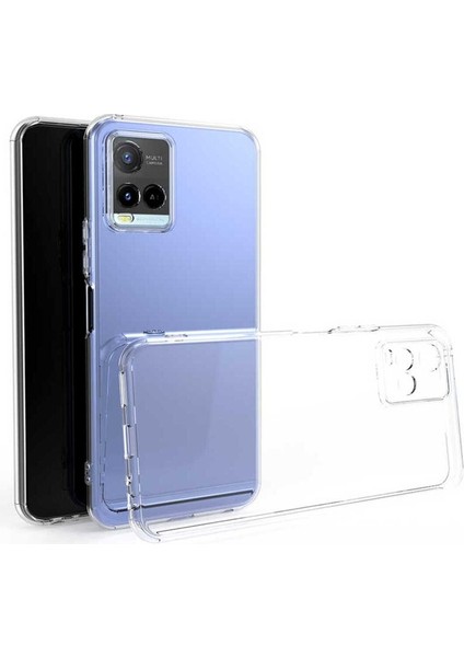 Vivo Y21S Uyumlu Kılıf Kamera Korumalı Süper Silikon Kapak
