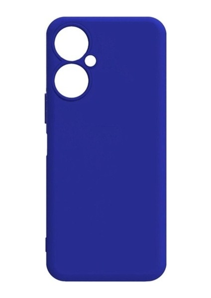 Tecno Camon 19 Pro Uyumlu Kılıf Biye Silikon, Mavi